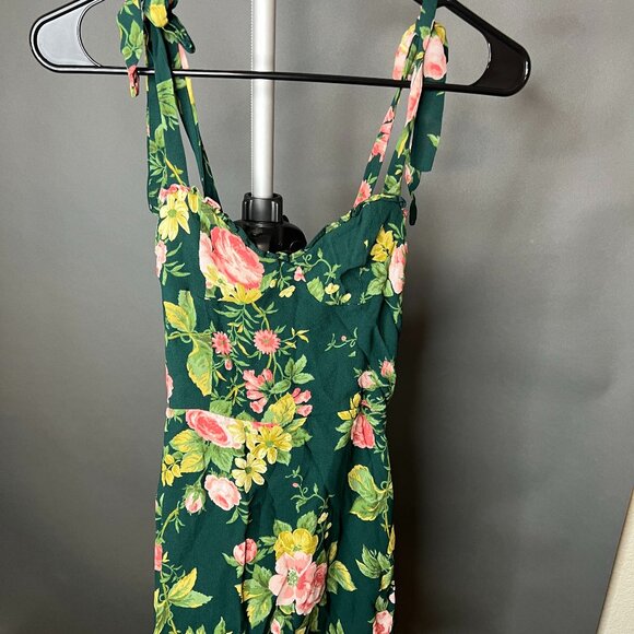 Reformation | Dresses | Reformation Christine Green Floral Dress | Poshmark